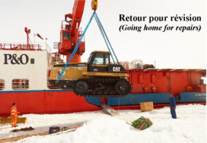 End of the recovery operation in Adélie Land / Dumont d'Urville for winterised IPEV Caterpillar / William Adams tractor Nr 5